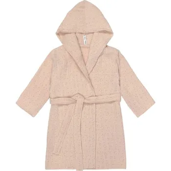 Dívčí župan LÄSSIG mušelínový župan Dots peach rose vel. 24-36 m