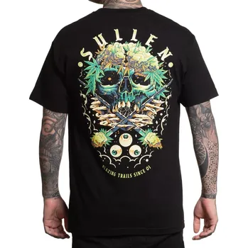 Pánské tričko tričko hardcore pánské - CANNABIS BADGE - SULLEN - SCM6324_BK