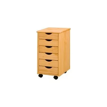 Psací stůl Kontejner I193 6 zásuvek - borovice masiv