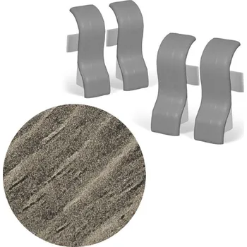 soklová lišta NOVÁK Spojka k soklové liště MDF 40x20 Dub Nostalgie, 4 ks M08-AMSP030