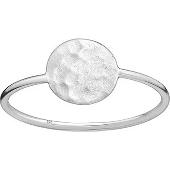 Prsten Prstýnkárna RONJA Stříbrný prsten tepané kolečko AG 925 ≤ 0,8 g Velikost prstenu: 6 (51/52)
