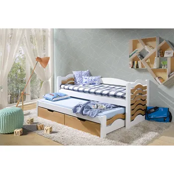 Dětská postel Mikolaj postel s přistýlkou a úložným prostorem