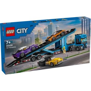 Stavebnice LEGO LEGO City 60408 Kamion pro přepravu aut se sporťáky