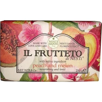 Mýdlo Nesti-Dante-Firenze Mydlo-a-sprchovy-gel Il-Frutteto-di-NestiMýdlo s broskví a melounem 250 g (443,00 Kč / 1 kg)