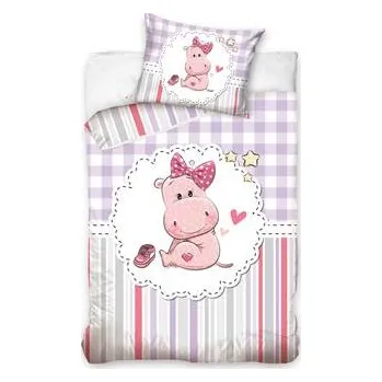 Povlečení Carobotex Carbotex Povlečení do postýlky Hrošík Naďa 100x135/40x60