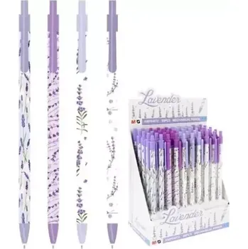 Grafitová tužka Mikrotužka / Pentelka M&G Lavender 0,5 mm, mix design (Stylová mirkotužka v dekoru levandulí.)