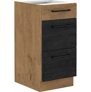 Kuchyňská skříňka Stolarz Lempert Kuchyňská skřínka 40 D 3S BB - VIGO DARK WOOD