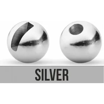 Traper Tungsten Bead Slotted Silver 3,5mm