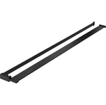 Polička Mexen pro sprchovou stěnu s držákem na ručníky, černá - 800-02-70