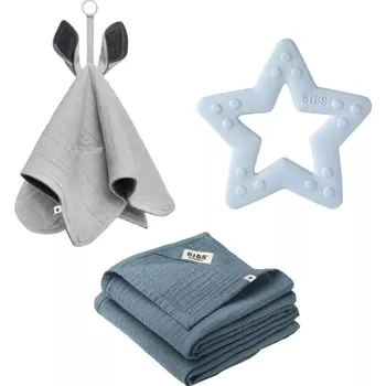 dudlíky BIBS dárkový set střední Baby Blue