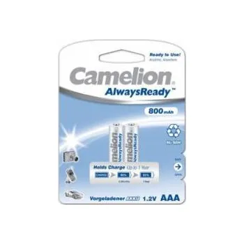 Článková baterie Nabíjecí AAA mikrotužkové baterie HR03 AlwaysReady 2ks v balení 800mAh - Camelion originál 1,2V
