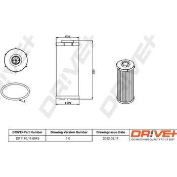 Hydraulický filtr Hydraulický filtr, automatická převodovka Dr!ve+ DP1110.14.0043