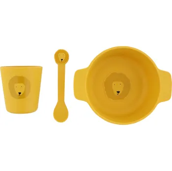 dětská jídelní sada Dětský silikonový jídelní set Mr. Lion