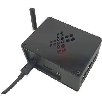 Elektronická stavebnice Krabička ecoPI PRO X LP pro Radxa Rock Pi X, hliníkový odlitek, černá