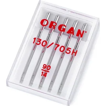 Nástroj na niť a příze Strojové jehly Universal 70;80;90;100 Organ - 3 (90/14) nikl