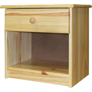 Noční stolek Dřevěný noční stolek I8812 borovice masiv lakovaná