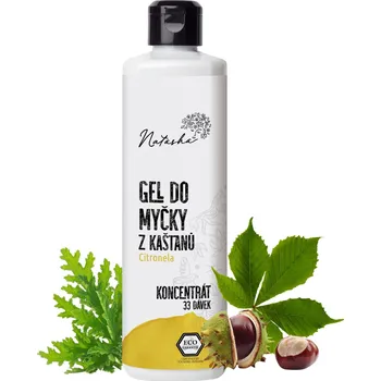 Mycí prostředek Natasha Gel do myčky z kaštanů Citronela - koncentrát (500 ml)