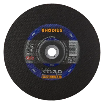Řezný kotouč RHODIUS Ruční řezný kotouč FT30 300 x 3,0 x 25,40 PROline