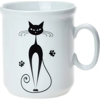 Český porcelán, Dubí Hrnek Henry Black Cats, černé kočky dekor č. 3 - 300 ml