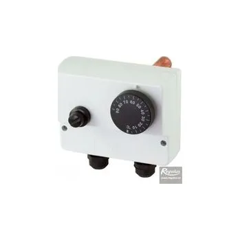 Termostat Regulus Termostat zakryt. s jímkou dvojitý 0-90/100°C, čidla 6,5x100 mm