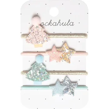 Vánoční dekorace Rockahula - set gumiček - Vánoční stromeček a hvězdičky