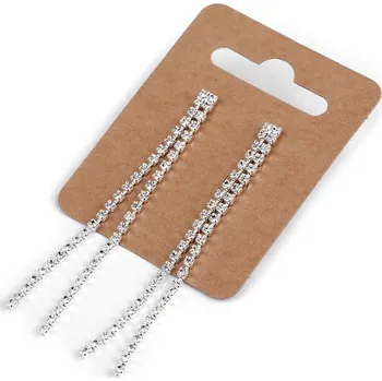 Módní doplněk Štrasové náušnice jablonecká bižuterie - crystal