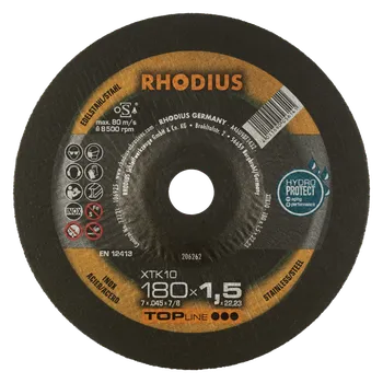 Řezný kotouč RHODIUS Extra tenký řezný kotouč XTK10 180 x 1,5 x 22,23 TOPline