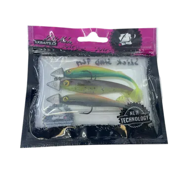 Umělá nástraha LK Baits Predátor kompletní set Slick Had v dipu 9 cm, 3ks