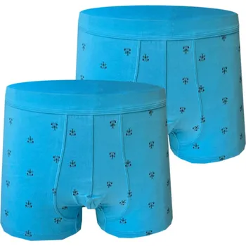 Boxerky PeSaiL Pánské bavlněné boxerky - Krevetová (balení/2 kusy) Barva: Červená, Velikost: M