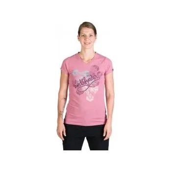 Dámské tričko Northfinder Sherry rose XS; Růžová triko