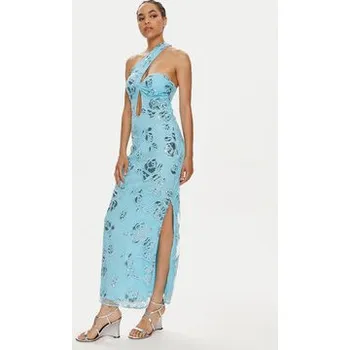 Dámské šaty ROTATE Koktejlové šaty Fontina 1125732963 Modrá Slim Fit 34