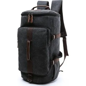 Městský batoh Canvasio Plátěná retro multifunkční taška VS batoh Hombre Černá Canvasio F6051s2