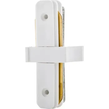 Osvětlení LEDSVITI TRACK-SPOJKA-BILA Spojka k bílému 1-fázovému lištovému systému rovná