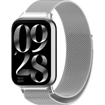Řemínek na hodinky BSTRAP | BStrap Milanese reminek na Xiaomi Mi Band 8 Pro, silver