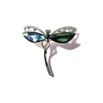 Brož Brož krásná vážka, velká (brož a přívěsek - 2 v 1)