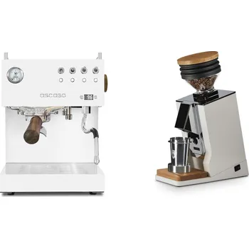 Kávovar Ascaso Steel DUO PID, White&Wood + Eureka Mignon Single Dose,…
