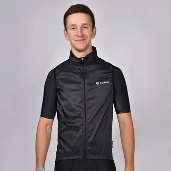 Cyklistická vesta SWAM Lehká cyklistická vesta WINDPUFF BAW černá Velikost: 2XL