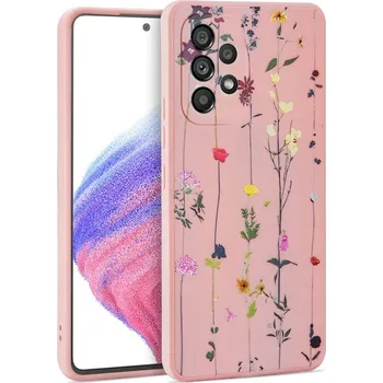 Pouzdro na mobilní telefon Kryt Samsung Galaxy A53 5G Tech-Protect Mood Garden růžový