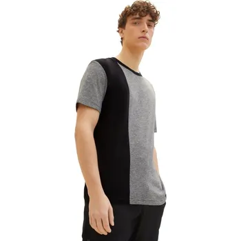 Pánské tričko TOM TAILOR DENIM ® PÁNSKÉ TRIKO PRUH-ČERNÉ L