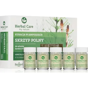 Vlasová regenerace Farmona Herbal Care Horsetail intenzivní kúra pro velmi poškozené vlasy 5 x 5 ml