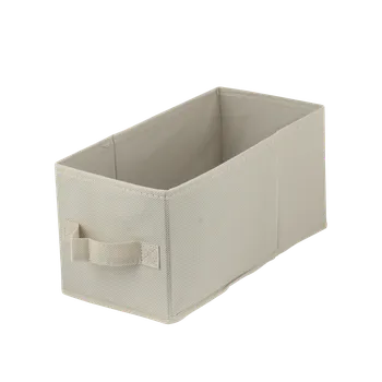Úložný box DOMINO Úložný box textilní LAVITA krémový 15x31x15