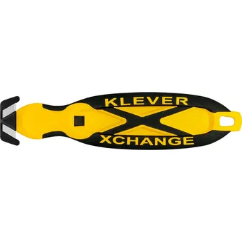 Pracovní nůž Žlutý plastový bezpečnostní nůž KLEVER XCHANGE XC-20