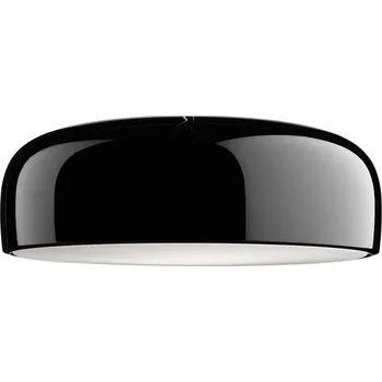 Flos F1366030 Smithfield C Pro, leskle černé stropní svítidlo, 45W LED 2700K stmívatelné, prům. 60cm
