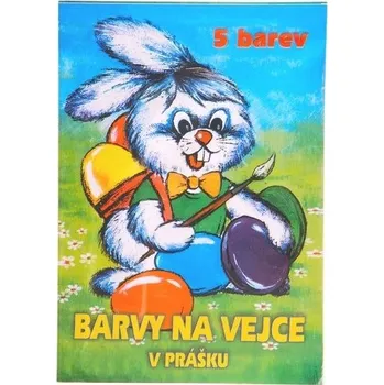 Potravinářské barvivo Barva na velikonoční vajíčka v prášku 5 barev