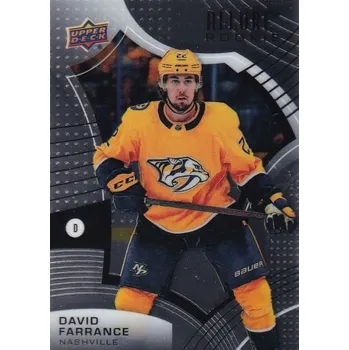 Karetní hra insert RC karta DAVID FARRANCE 21-22 Allure Rookie číslo 136