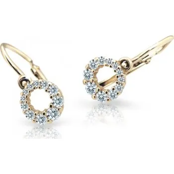 Šperk Cutie Kids Jewellery c2154-10-10-x-1 Zlaté dětské náušnice na brizuru Cutie C2154 – zlatý šperk ryzosti 585/1000 v Dárkovém balení s Certifikátem GBEYB-00102