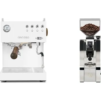 Kávovar Ascaso Steel DUO PID, White&Wood + Eureka Mignon XL, CR chrome