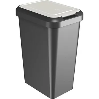 Odpadkový koš Tontarelli Odpadkový koš Touch & Lift 25L bílá/černá