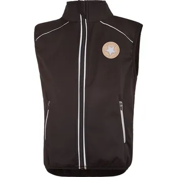 Kojenecká bunda Little Angel Vesta softshell STRETCH - černá Velikost oblečení: 98