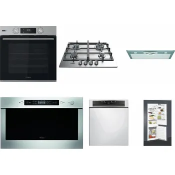 Set domácích spotřebičů WHIRLPOOL OMSK58HU1SX + WHIRLPOOL TKRL 661 IX EU + WHIRLPOOL AKR 650/1 IX + WHIRLPOOL AMW 439 IX + WHIRLPOOL WBC 3C34 PF X + WHIRLPOOL ART 65031
